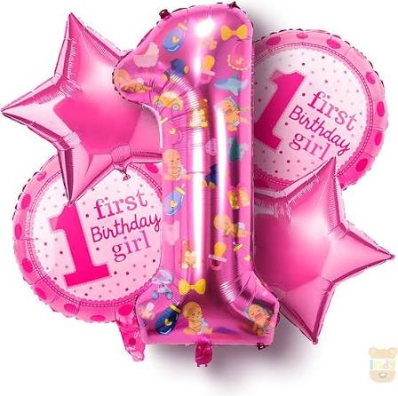 First Birthday Girl 5 Pis Set 