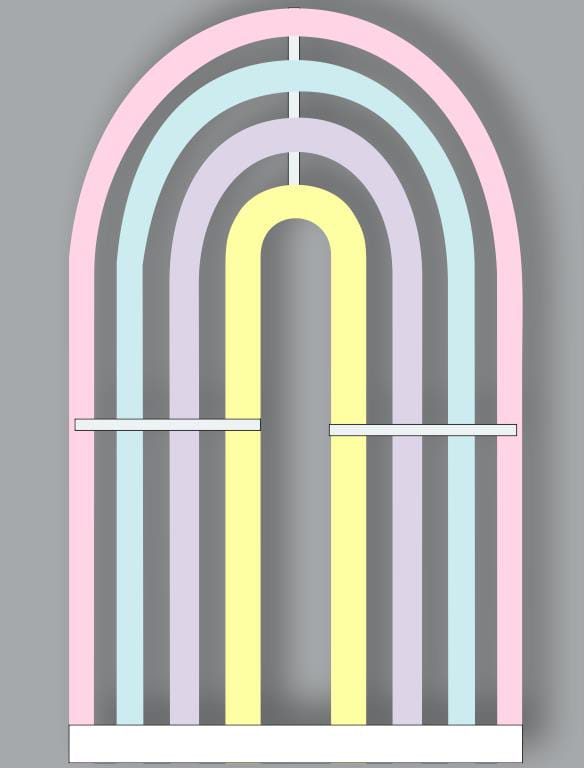 Rainbow Frame Backdrop