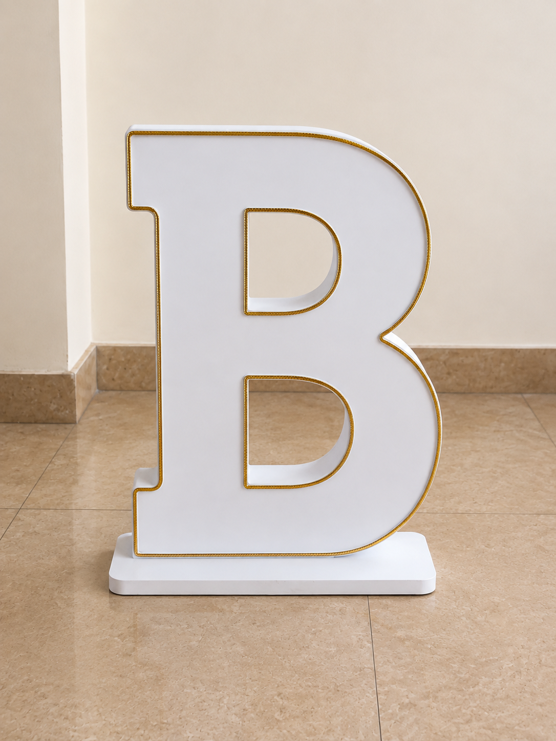 B Letter With Strip 