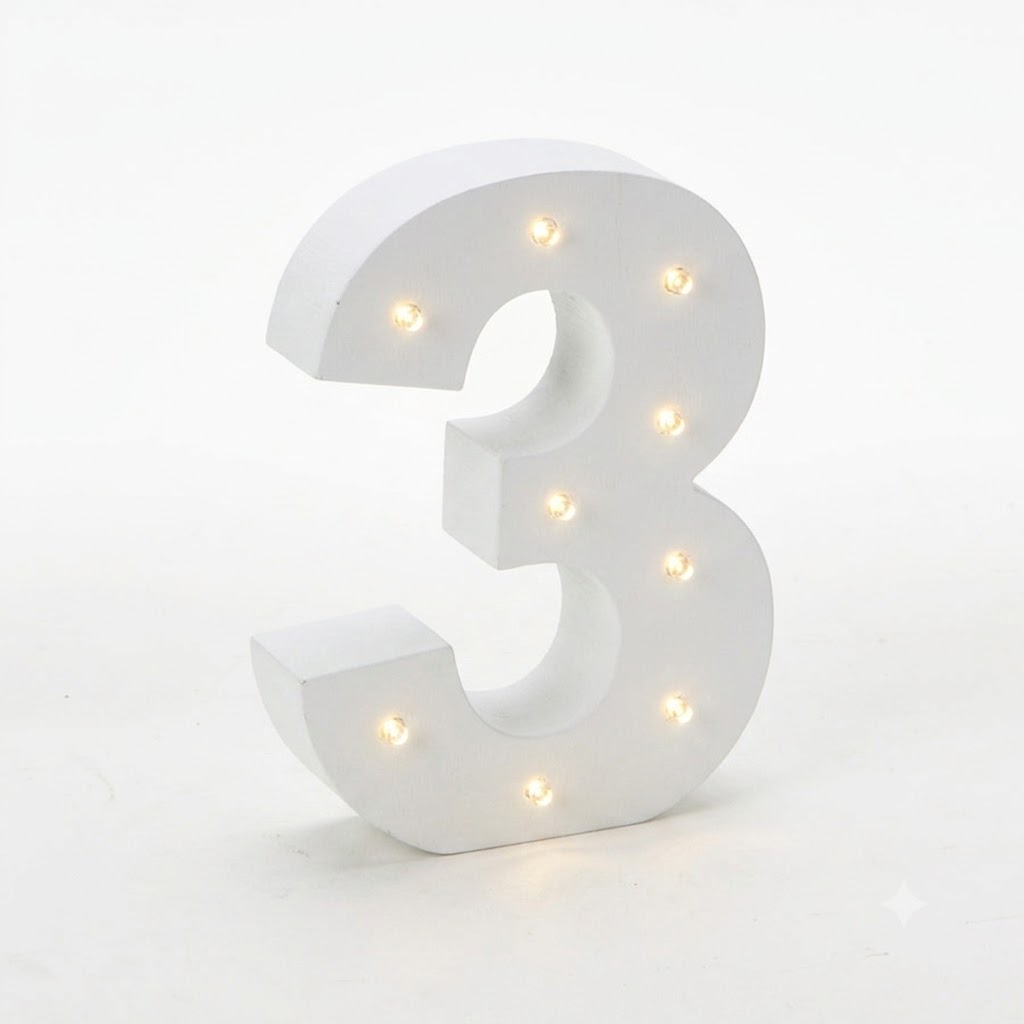 3 Marquee Letter