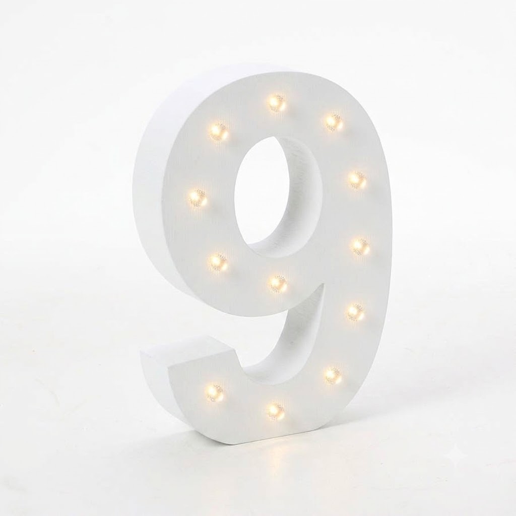 9 Marquee Letter