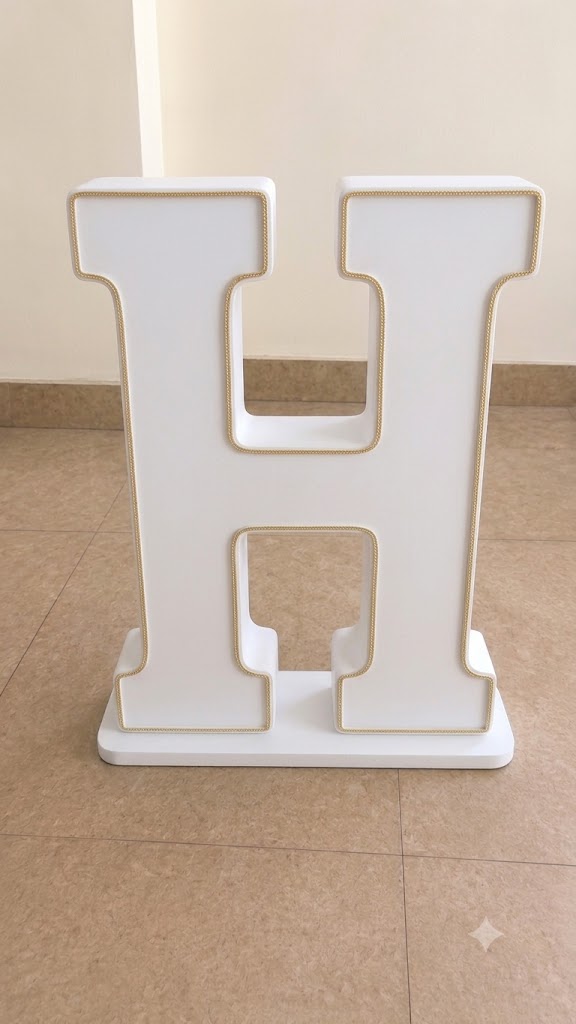 H Letter With Strip 