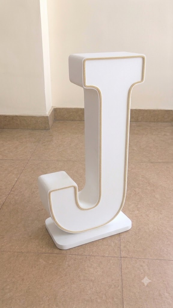 J Letter With Strip 
