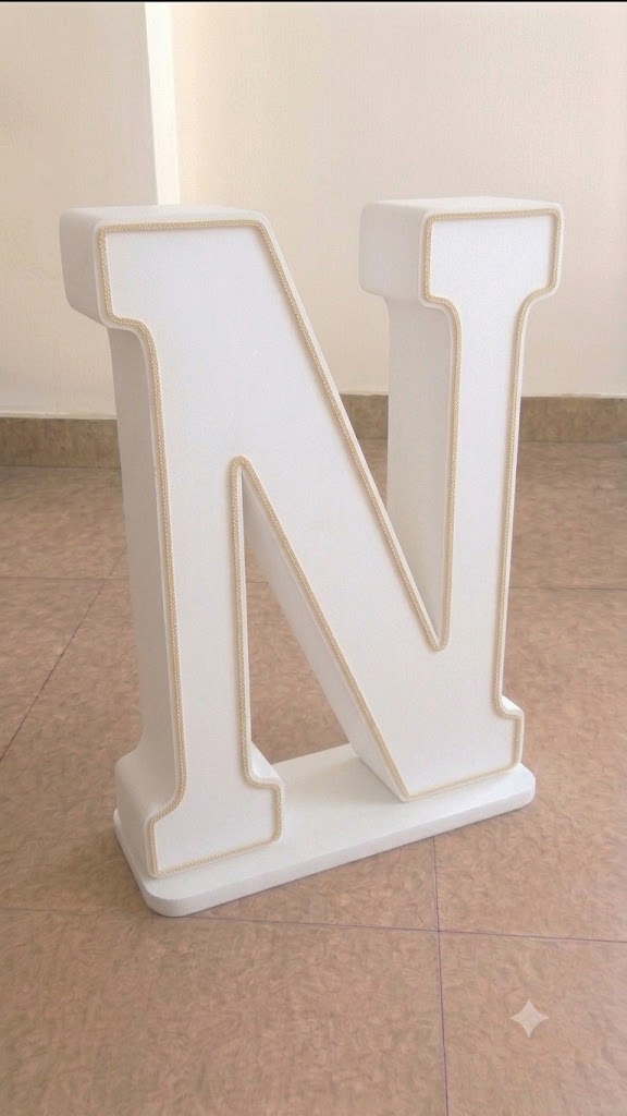 N Letter With Strip 
