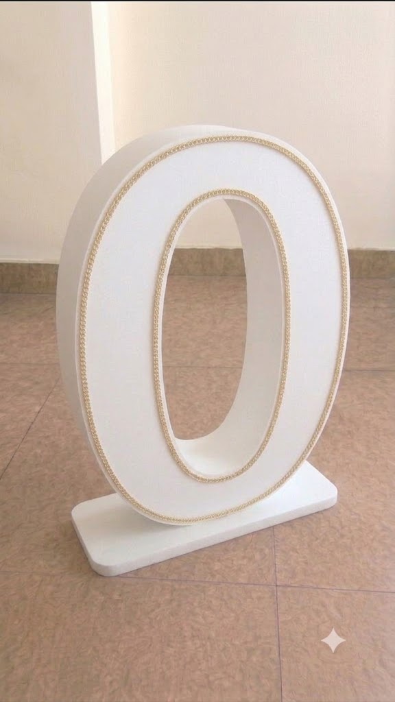 O Letter With Strip 
