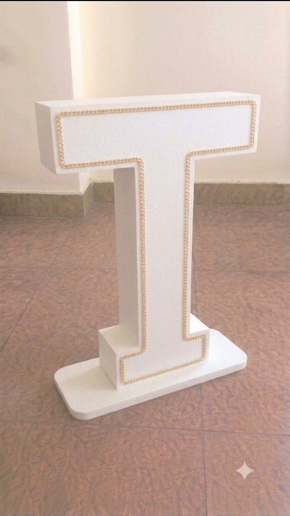 T Letter With Strip 