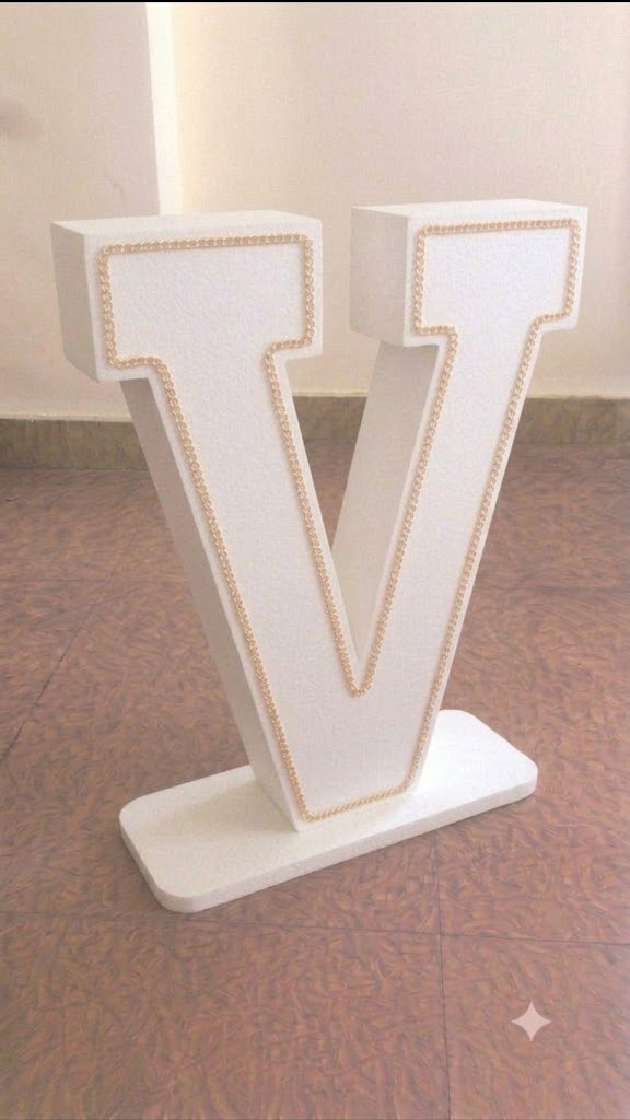 V Letter With Strip