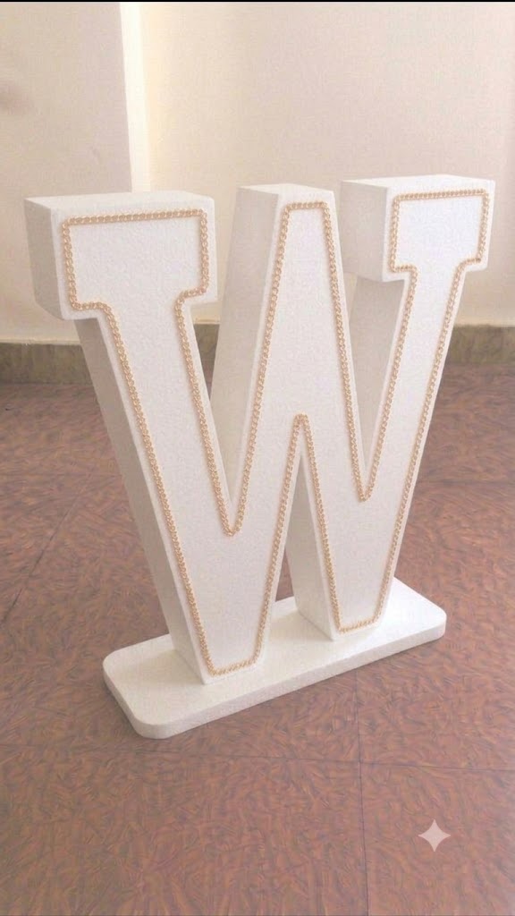W Letter With Strip