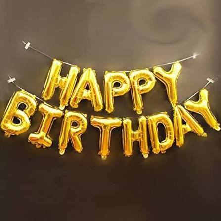 Happy Birthday  Foil ( Golden )